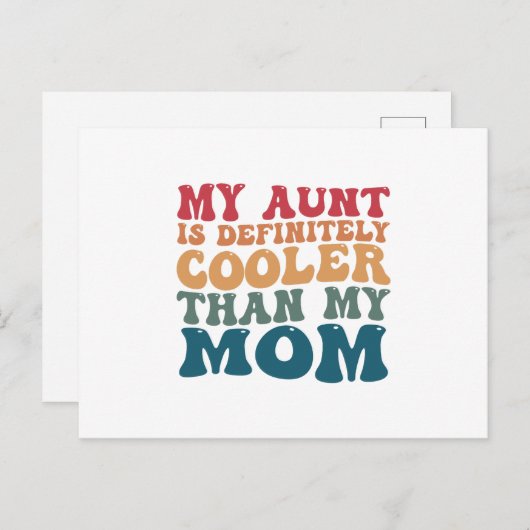 私の叔母は母クールより間違いない ポストカード (正面/裏面)