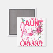 私の叔母は生存者ハミングバード乳癌である マグネット (正面/裏面)