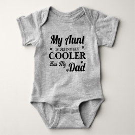 私の叔母は私のクールDaギフトより間違いおもしろいない ベビーボディスーツ