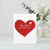 私の叔母は私をとても愛している ポストカード (スタンド正面)