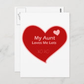 私の叔母は私をとても愛している ポストカード (正面/裏面)