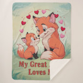 私の叔母素晴らしは私を愛するキツネ シェルパブランケット (正面)