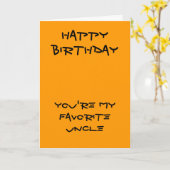 私の叔父お気に入りの誕生日カード カード (黄色い花)
