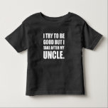 私の叔父さんの後でFunny取って下さい トドラーTシャツ<br><div class="desc">私がよい試みるが、私の叔父さんの後で取ります家族の冗談の甥または姪の叔父さん。 このおもしろいカスタム設計しますティー、ワイシャツ、マグ、ケース、ギフトおよび服装で点検して下さい。</div>