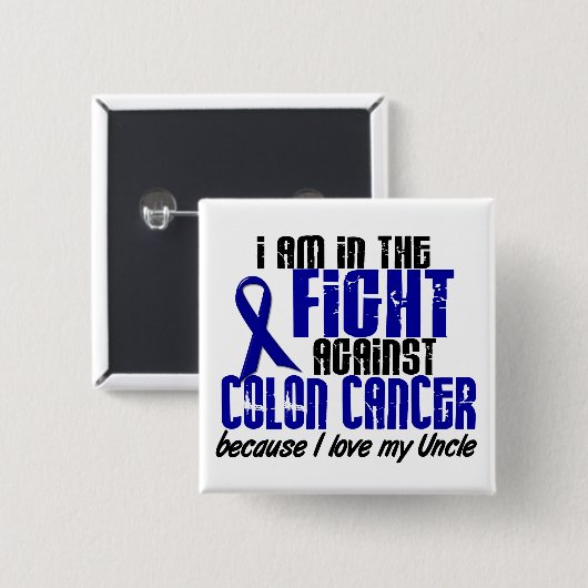 私の叔父さん1のための戦いの結腸癌 缶バッジ (正面&裏面)