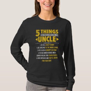 私の叔父のダダについて知っておくべき5つの事 Tシャツ