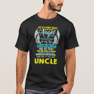 私の叔父は私のハートのすべてのビートThe Angel Up Ab Tシャツ