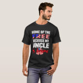 私の叔父は自由軍Niecの勇敢な家誇りを持ったである Tシャツ (正面フル)