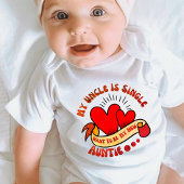 私の叔父独身のは私の新しい叔母になりたい ベビーボディスーツ