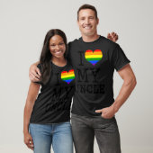 私の叔父LGBTフラグハートゲイおじさんBa Tシャツ (ユニセックス)