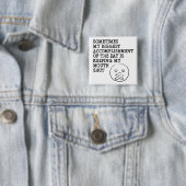 私の口によって締められるおもしろいなボタンのバッジPinを保つこと 缶バッジ (インサイチュ)