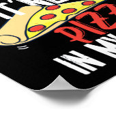 私の口のフィットネスでピザにおもしろいトレーニング ポスター (角)