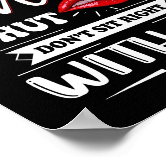 私の口の保周りに座って右に座らない ポスター (角)