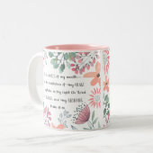 私の口の言葉 – Ps 19:14 ツートーンマグカップ (正面左)