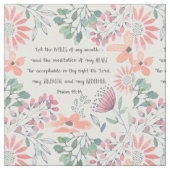 私の口の言葉 – Ps 19:14 ファブリック (クローズアップ)