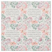 私の口の言葉 – Ps 19:14 ファブリック (見本)