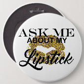 私の口紅ボタンについて私に尋ねて下さい 缶バッジ (正面&裏面)