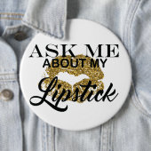 私の口紅ボタンについて私に尋ねて下さい 缶バッジ (インサイチュ)