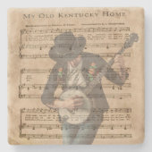 私の古いケンタッキーの家 ストーンコースター (正面)