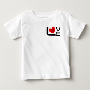 私の可愛いフレンチブルドッグのハートが大好き ベビーTシャツ