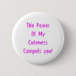 私の可愛さのパワー・ピンク 缶バッジ