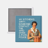 私の台所は汚い。 マグネット (正面/裏面)