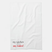 私の台所、私の規則 キッチンタオル (縦)