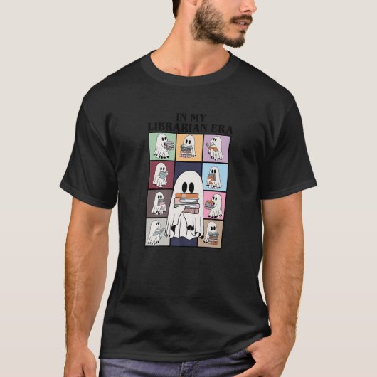 私の司書の時代のホールおもしろいの幽霊の本読は Tシャツ (正面)
