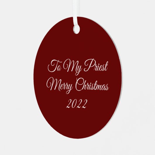 私の司祭メタルオーナメントへ メタルオーナメント (正面左)