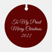 私の司祭メタルオーナメントへ メタルオーナメント (正面)