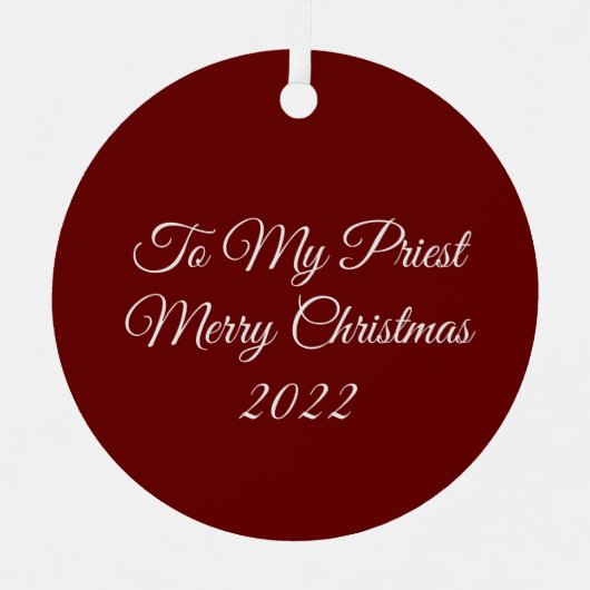 私の司祭メタルオーナメントへ メタルオーナメント (正面)