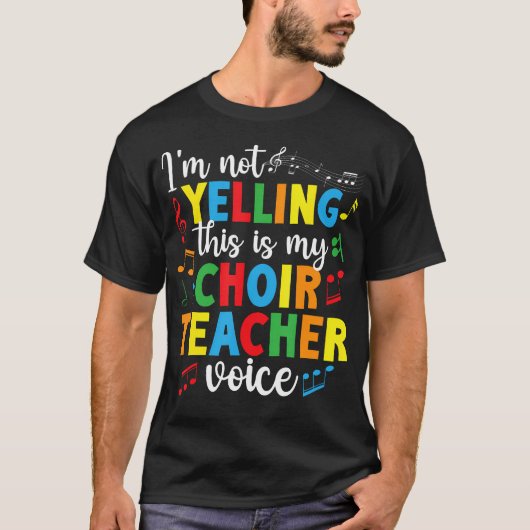 私の合唱指導者 声 合唱 教育 合唱 Tシャツ (正面)