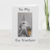 私の同僚に**幸せな休日**ホリデーカード シーズンカード (正面)