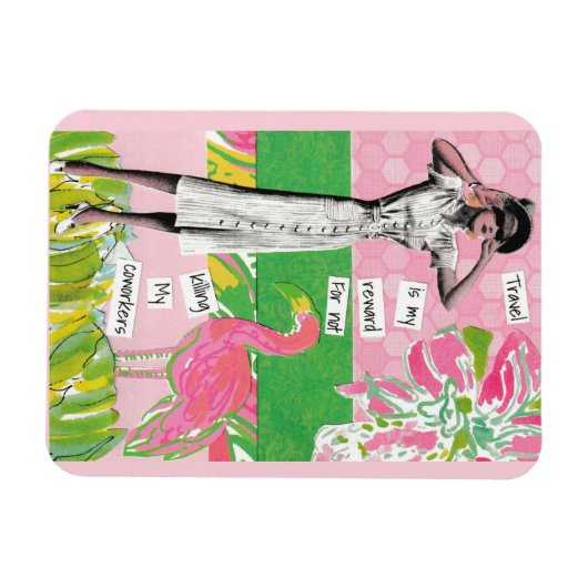 私の同僚を殺すスニャーキーな休暇の磁石 マグネット (横)