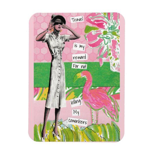 私の同僚を殺すスニャーキーな休暇の磁石 マグネット (縦)