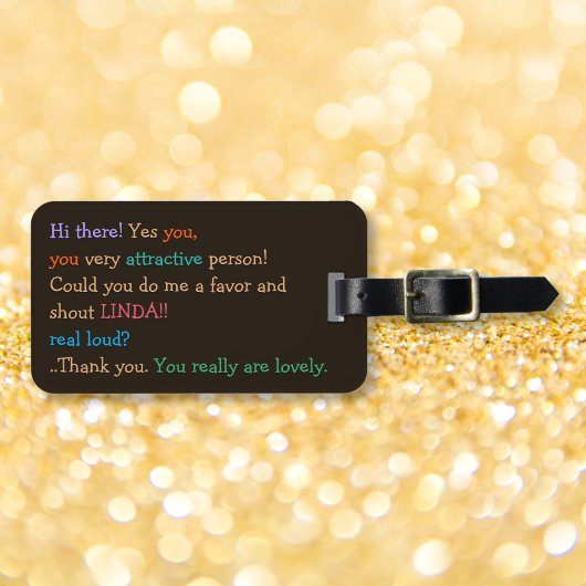 私の名おもしろい前を叫ぶユーモアカスタム旅行荷物 ラゲッジタグ