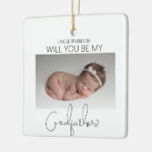 私の名付け親になってくれますか？ クリスマスツリー セラミックオーナメント (左)