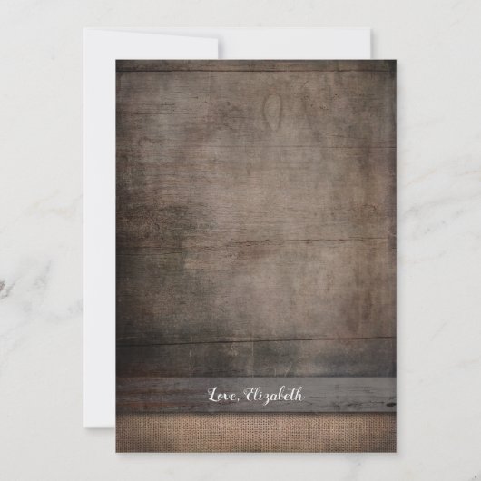 私の名付け親になってくれますか プロポーズ フォト カード (裏面)