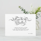 私の名付け親になってくれますか - 提案カード 招待状 (スタンド正面)