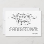 私の名付け親になってくれますか？ 提案カード 招待状 (正面)