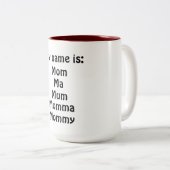 私の名前はあります ツートーンマグカップ (正面右)