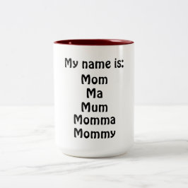 私の名前はあります ツートーンマグカップ