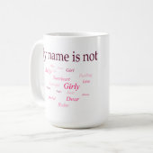 私の名前はありません(マグ) コーヒーマグカップ (正面左)