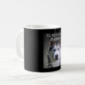 私の名前はそのストップハイパーおもしろいシベリアのハスキー コーヒーマグカップ (正面左)
