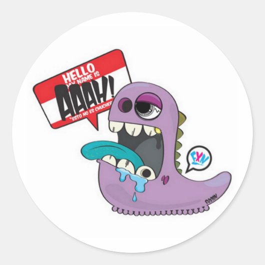 私の名前はアーア！ ラウンドシール (正面)