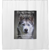 私の名前はシベリアおもしろい強盗 シャワーカーテン (正面)