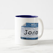 私の名前はジョナスのマグです ツートーンマグカップ (正面右)