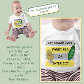 私の名前はスイートピーじゃない ベビーボディスーツ