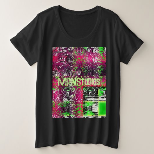 私の名前はドナではない プラスサイズTシャツ (デザイン正面)