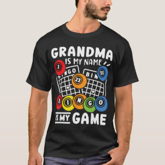 私の名前はビンゴおばあちゃん ビンゴが私のゲーム girl tシャツ